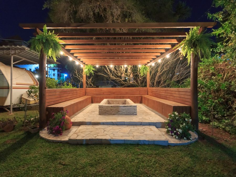 Backyard wooden gazebo installed by Nawlinz Handyman