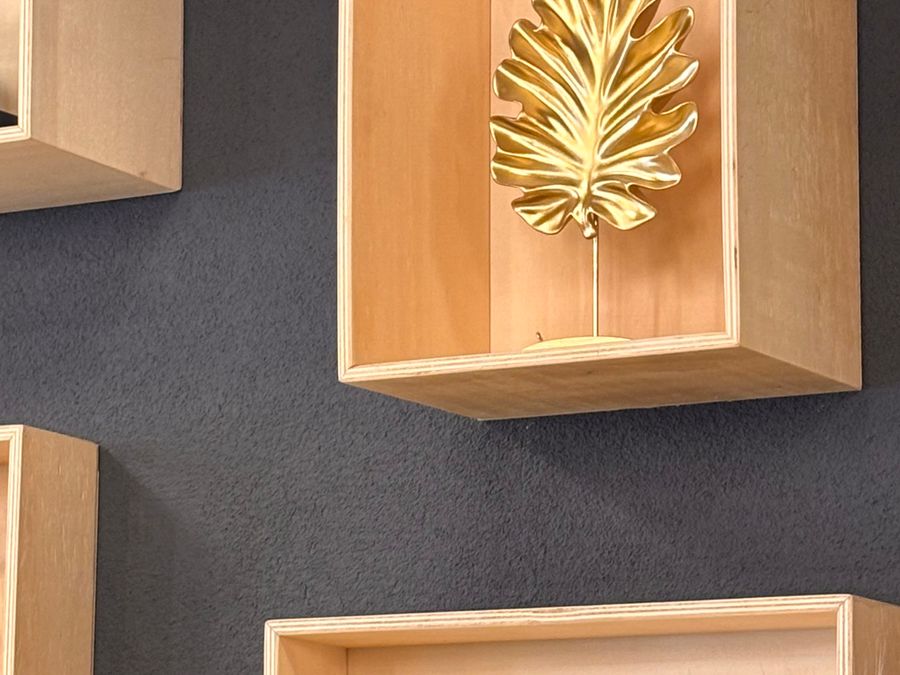 Custom wooden wall shelving installed by Nawlinz Handyman
